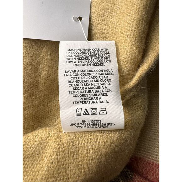 Woolrich Womens Ultra Soft & Cozy Blanket Wrap (Justine) One Size, NEW - Picture 7 of 8